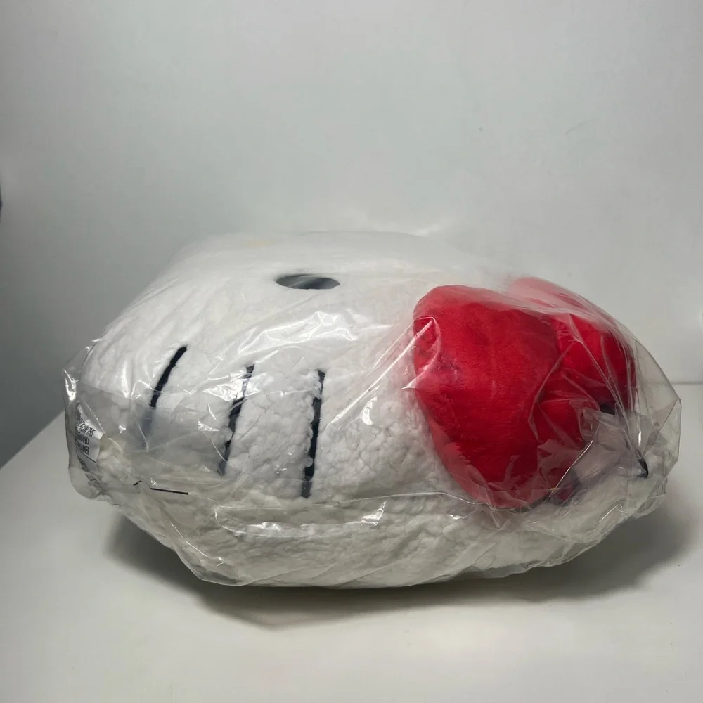 Hello Kitty Sanrio Cat Kitty Face Head Sherpa Decorative Pillow Teddy Bear Plush
